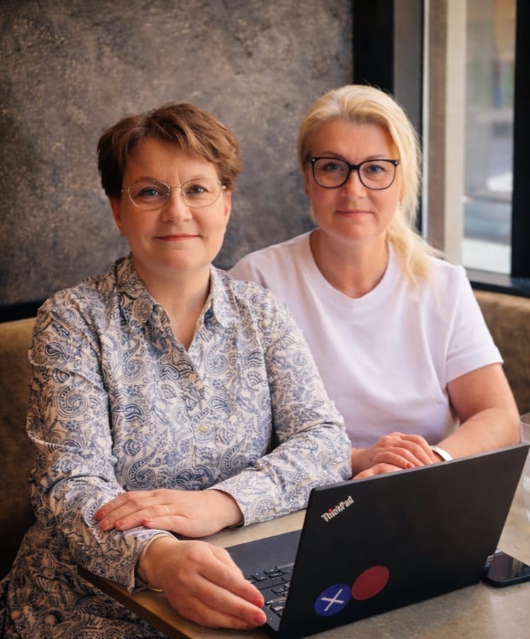 Kristiina Mattinen ja Jutta Lundius